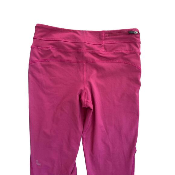 Small Lole Plum Yoga Leggings UPF 50+ Wicking 4 Way Stretch Zip Pocket - Picture 5 of 7